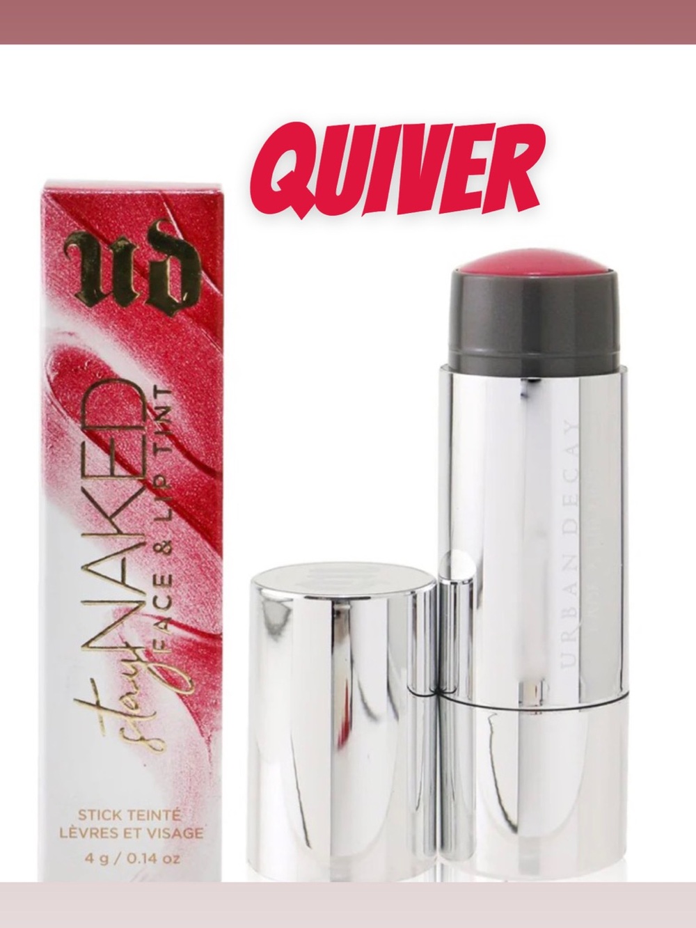 🆕❤️URBAN DECAY: “QUIVER” Multitasking Face + Lip Tint